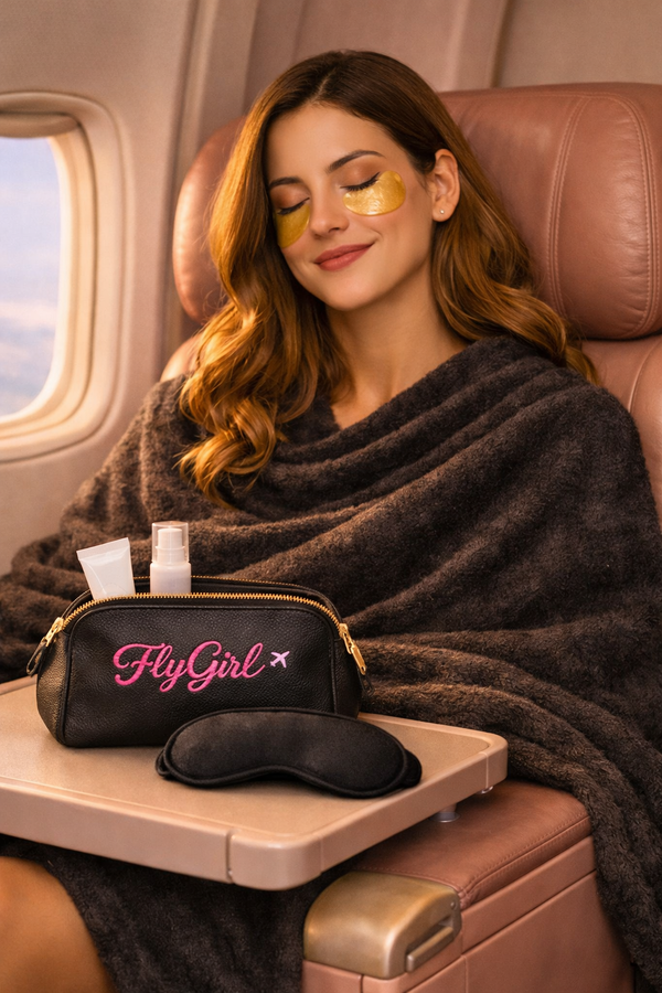 FlyGirl Premium Travel Blanket – Plush, Oversized & Packable Comfort