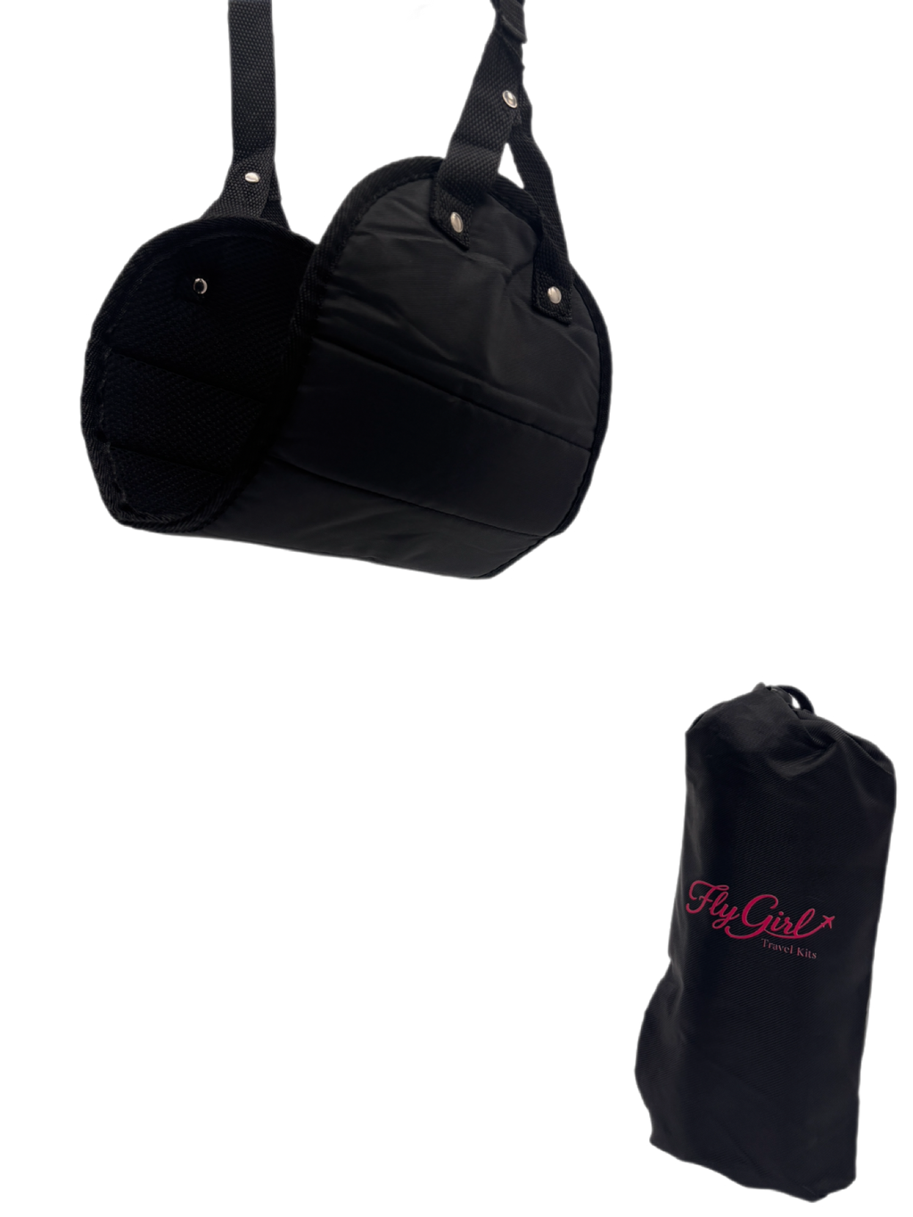 Adjustable Travel Foot Hammock | FlyGirl Comfort Accessories