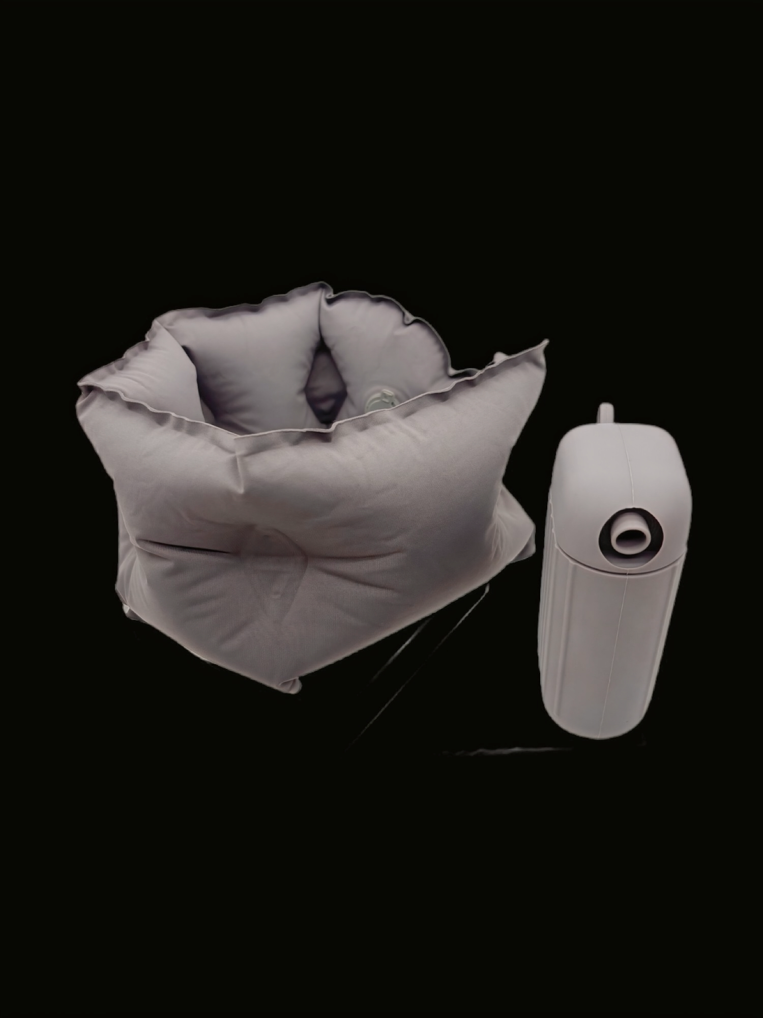 FlyGirl Inflatable Neck Pillow with Hand Pump – Luxe Comfort for Jetsetters