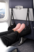 Adjustable Travel Foot Hammock | FlyGirl Comfort Accessories
